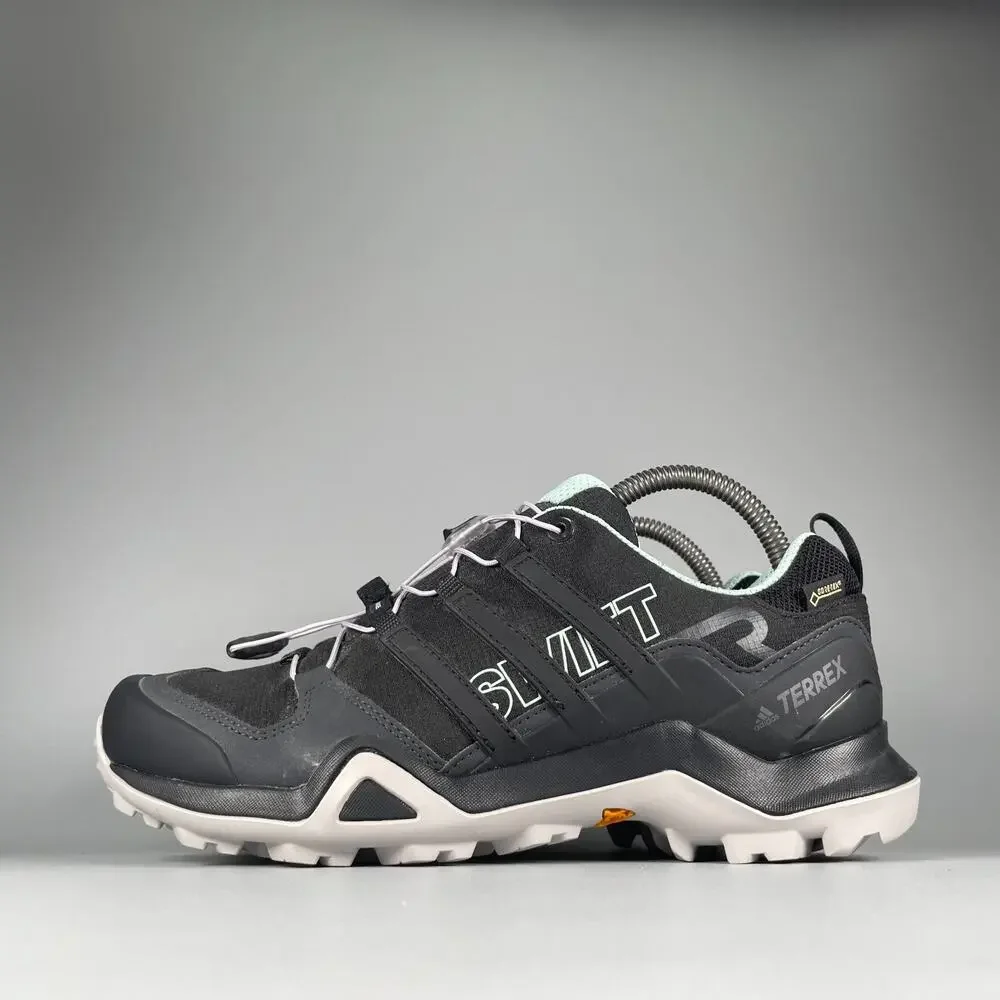Adidas Terrex SWIFT R2 Goretex Women's 8 Black Hiking Shoes Athletic Sneaker NEW